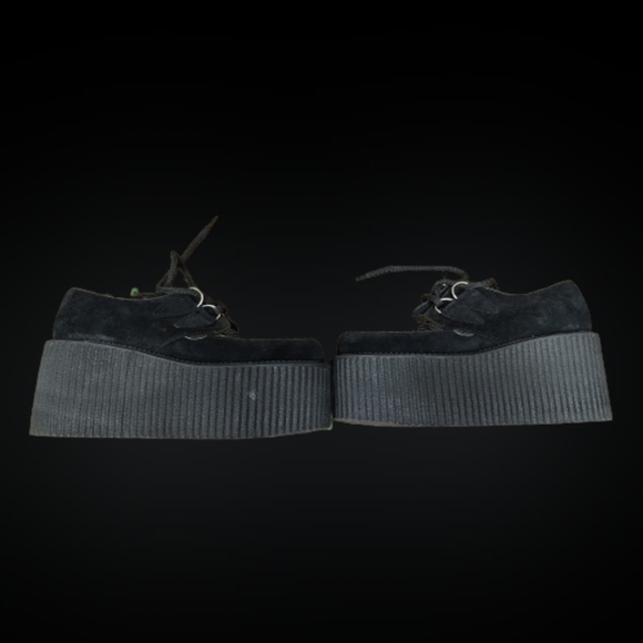 Underground England Ponyhair Leopard Platform Creeper